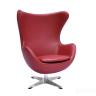 Кресло EGG STYLE CHAIR красный, натуральная кожа в Нижнем Новгороде