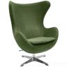 Кресло EGG STYLE CHAIR зеленый, искусственная замша в Нижнем Новгороде
