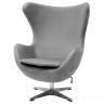 Кресло EGG STYLE CHAIR серый, искусственная замша в Нижнем Новгороде