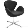 Кресло SWAN STYLE CHAIR графит, искусственная замша в Нижнем Новгороде