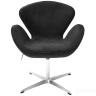 Кресло SWAN STYLE CHAIR графит, искусственная замша в Нижнем Новгороде