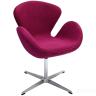 Кресло SWAN STYLE CHAIR винный, искусственная замша в Нижнем Новгороде