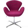 Кресло SWAN STYLE CHAIR винный, искусственная замша в Нижнем Новгороде
