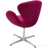 Кресло SWAN STYLE CHAIR винный, искусственная замша в Нижнем Новгороде