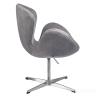 Кресло SWAN STYLE CHAIR серый, искусственная замша в Нижнем Новгороде