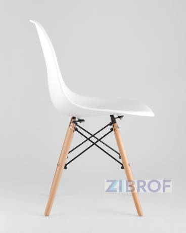 Tulip, стол 80 см, 2 стула Eames DSW белые в Нижнем Новгороде