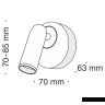 Настенный светильник (бра) Technical C038WL-L3B3K в Нижнем Новгороде
