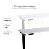 Стол с регулировкой высоты E6 черный/ЛДСП белый, 120x60 в Нижнем Новгороде