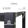 Стол офисный ST45 черный/ЛДСП коричневый дуб, 160x70 в Нижнем Новгороде