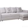 Диван Sorrento 230 с канапе трехмест.раскл (Еврокнижка) Koza3803-SVSER+Nev83 230*156*90см в Нижнем Новгороде