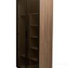 GD-10013/1-3 Шкаф Alto двухд c полками, цвет дуб Урбан Кофейный, дверцы стекло(тонир) 100*57*228.5см в Нижнем Новгороде