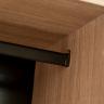 GD-10013/1-3 Шкаф Alto двухд c полками, цвет дуб Урбан Кофейный, дверцы стекло(тонир) 100*57*228.5см в Нижнем Новгороде