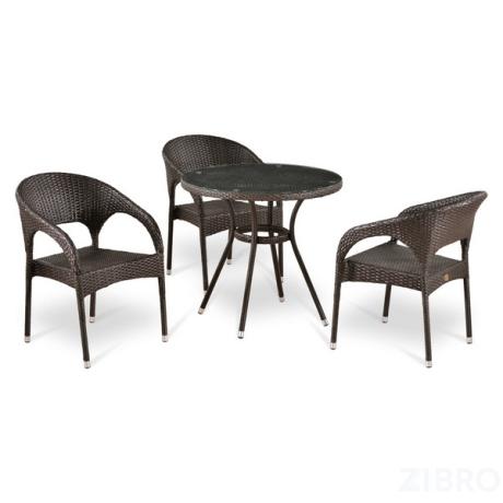 Комплект мебели из иск. ротанга T283ANT/Y90C-W51 Brown (3+1) в Нижнем Новгороде