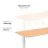 Стол с регулировкой высоты M1 белый/ЛДСП бук, 120x60 в Нижнем Новгороде